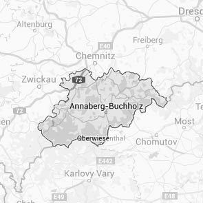 Landkreis Erzgebirge auf Google Maps