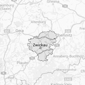 Landkreis Zwickau auf Google Maps